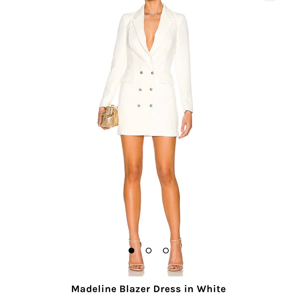 Madeline Blazer Dress in White